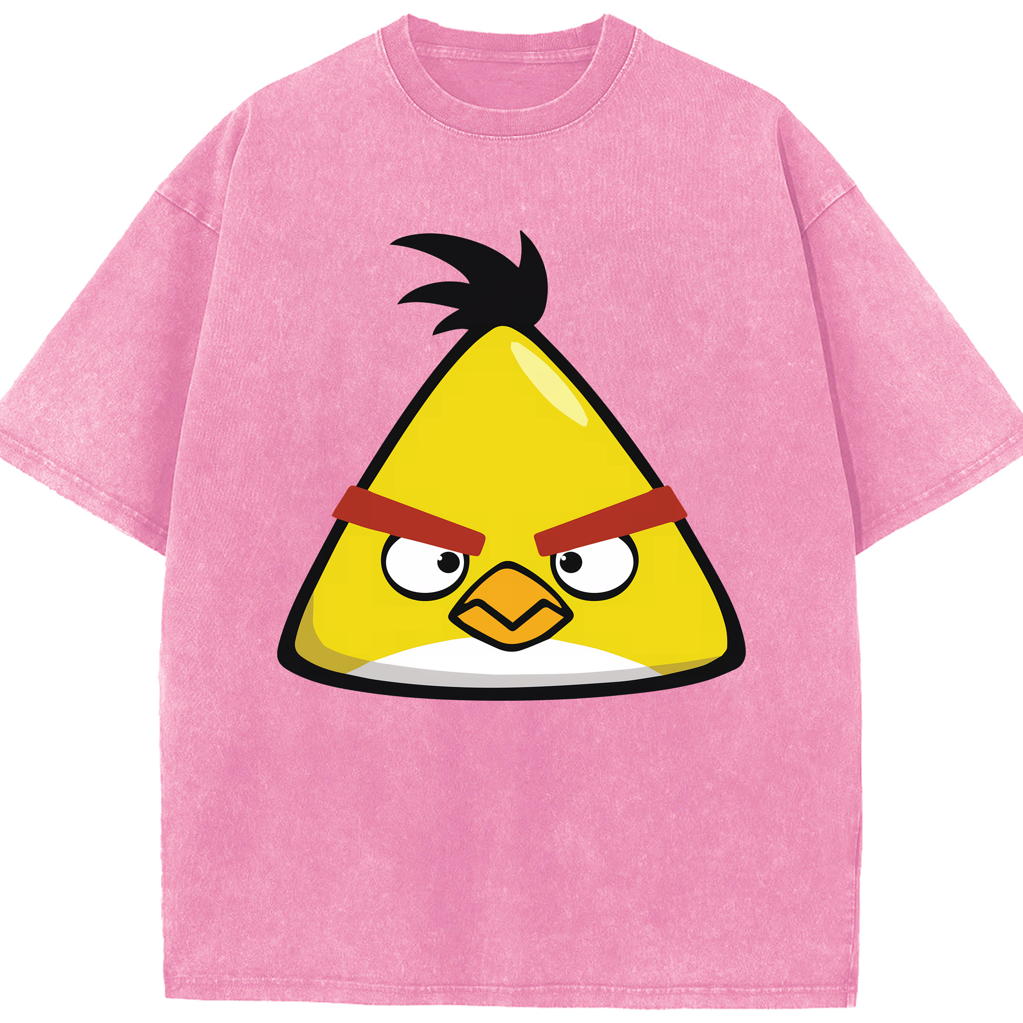 （画像用） Angry Birds アングリーバード 綿100% ヴィンテージ風 半袖Tシャツ（フロントプリント）